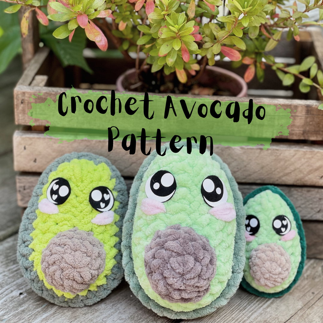 Avocado Crochet Pattern Digital File Crochet With Bay