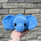Effie the Elephant Crochet Pattern- No Sew Option Included