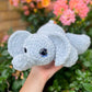 Effie the Elephant Crochet Pattern- No Sew Option Included