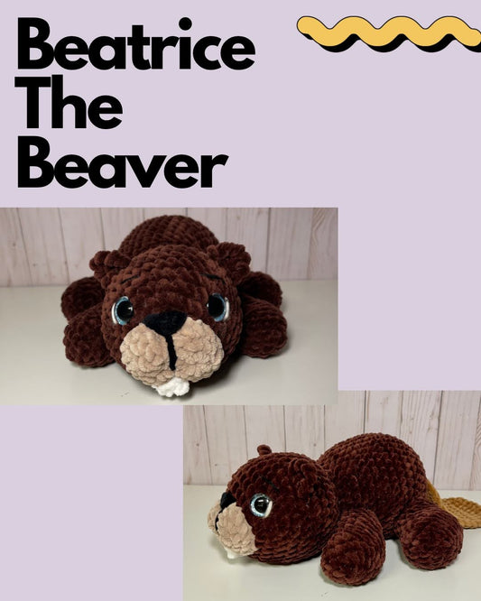 Beatrice The Beaver Crochet Pattern- Digital File