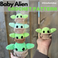 Baby Green Alien Crochet Pattern- Digital File