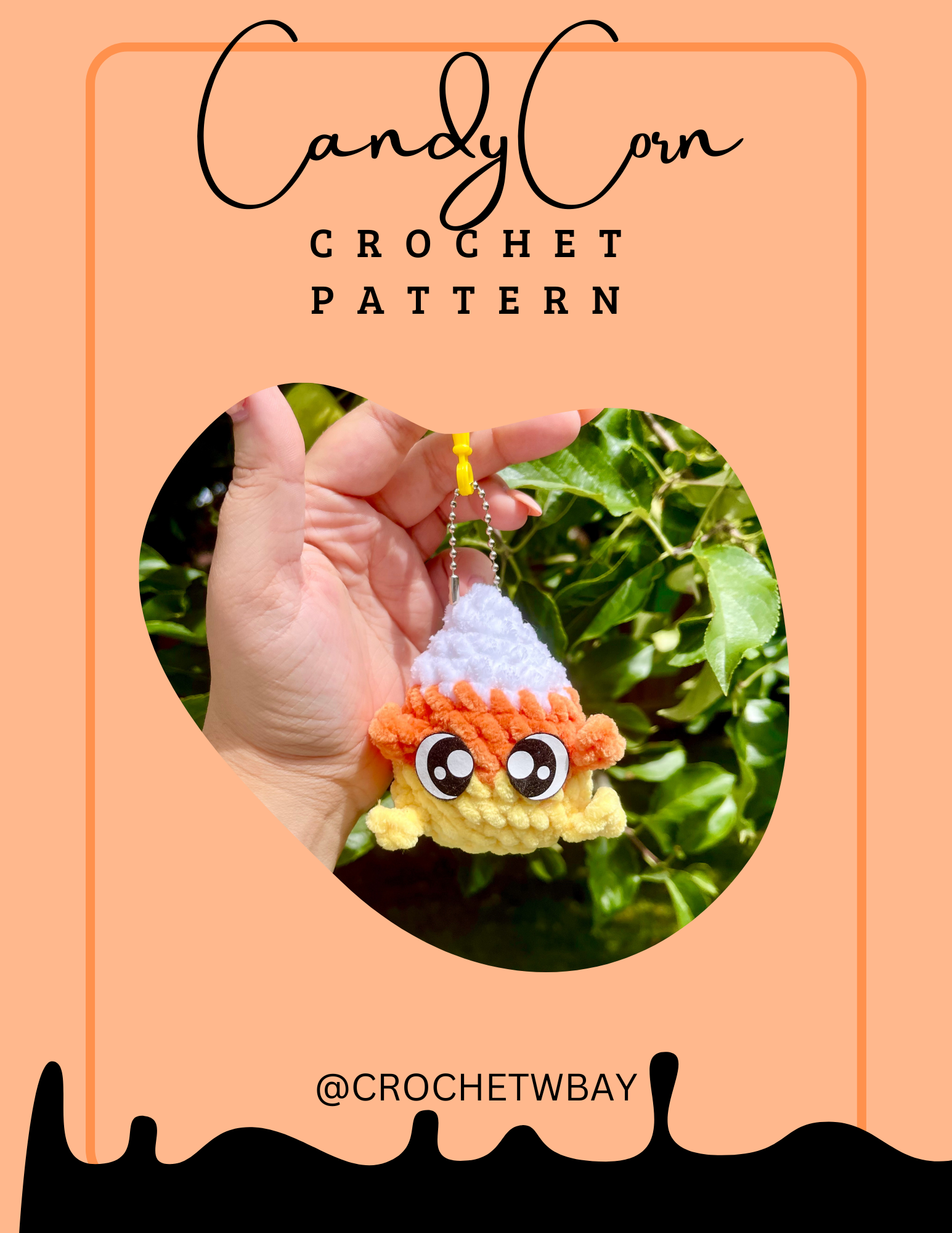 Mini Candy Corn Crochet Pattern Digital File Crochet With Bay