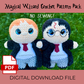 Magical Wizard Crochet Pattern Pack- Digital File