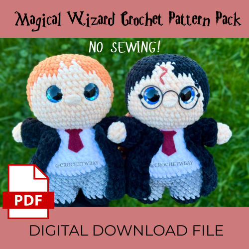 Magical Wizard Crochet Pattern Pack- Digital File