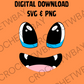 *Digital File*  Charmander Eyes and Mouth SVG