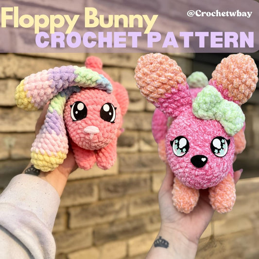 Floppy Bunny Crochet Pattern Digitial File