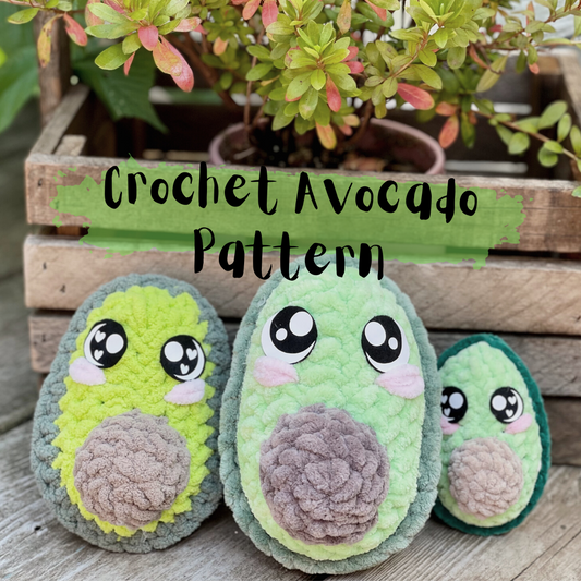Avocado Crochet Pattern- Digital File