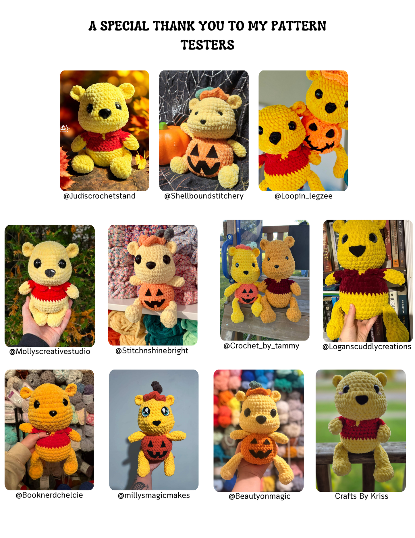 Honey Bear Crochet Pattern