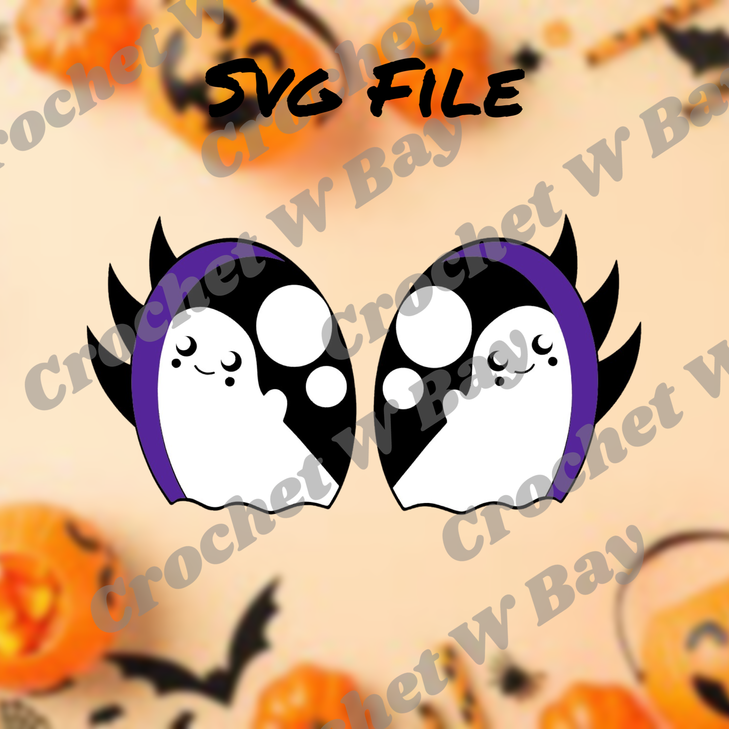 *Digital File*  Ghost Eyes SVG