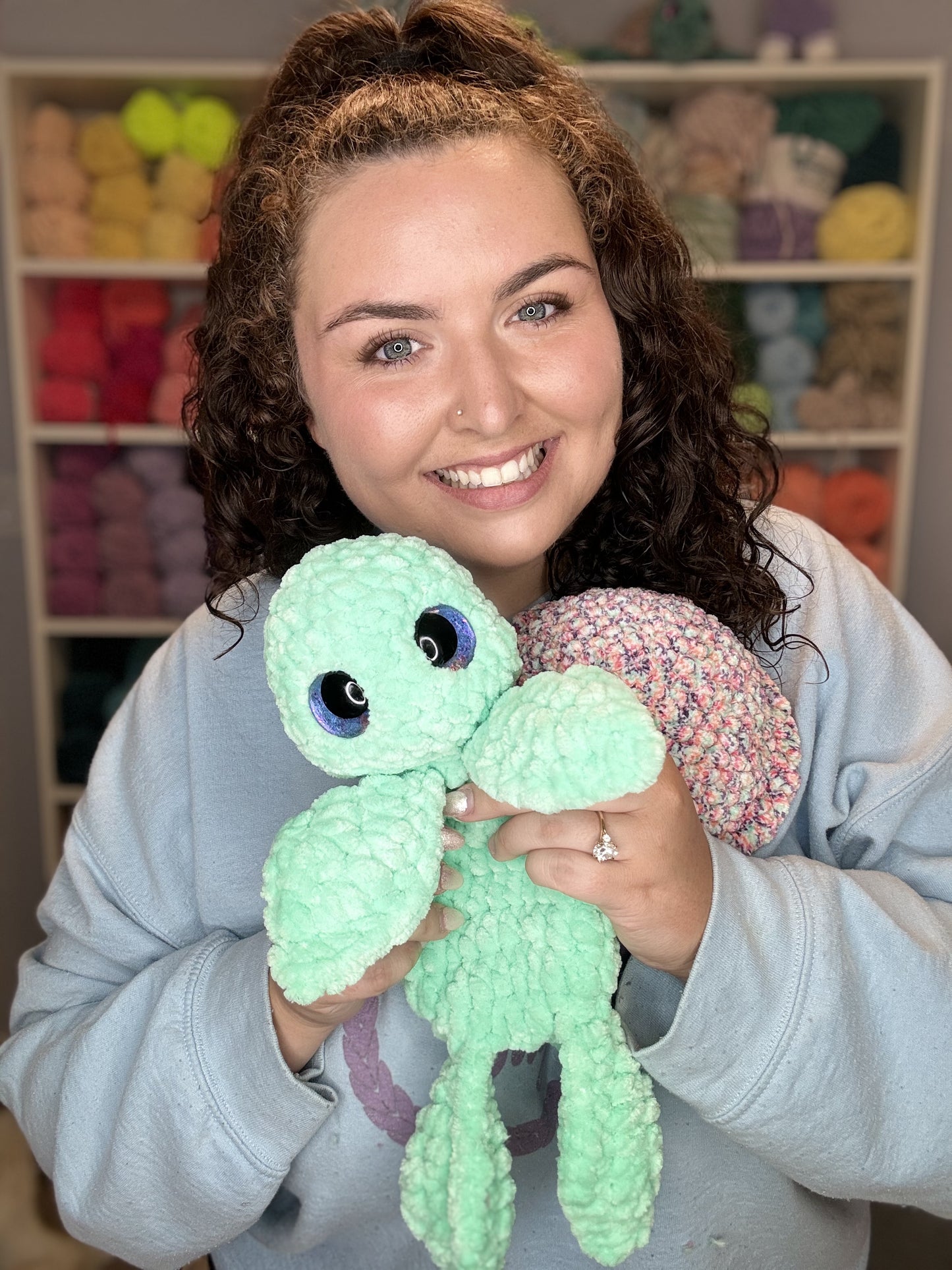 Turtle 2-in-1 Crochet Pattern- Digital File No Sew