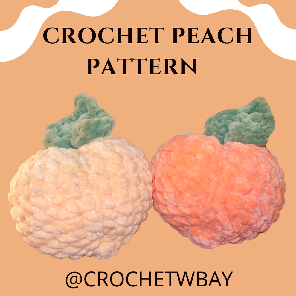 Peach Crochet Pattern Digital File Crochet With Bay