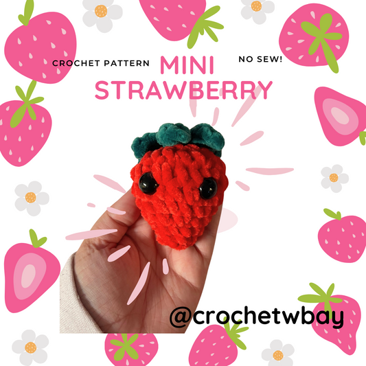 Strawberry Crochet Pattern- Digital File