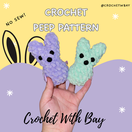 Mini Peep Crochet Pattern- Digital File