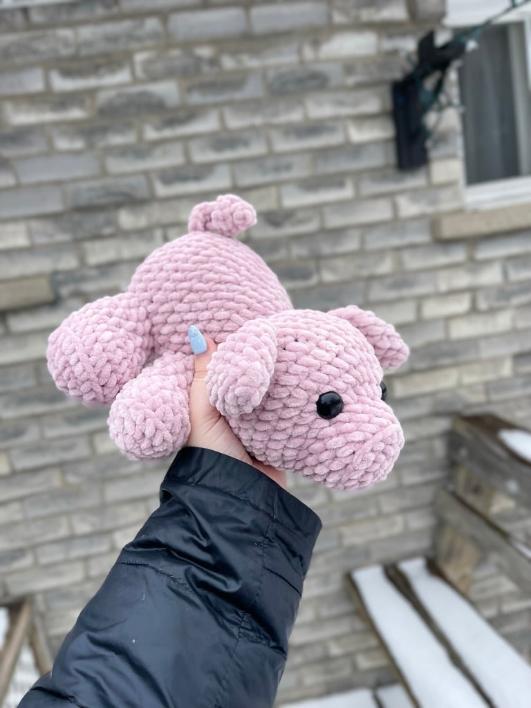 Penelope the Pig Crochet Pattern- No sew option included!