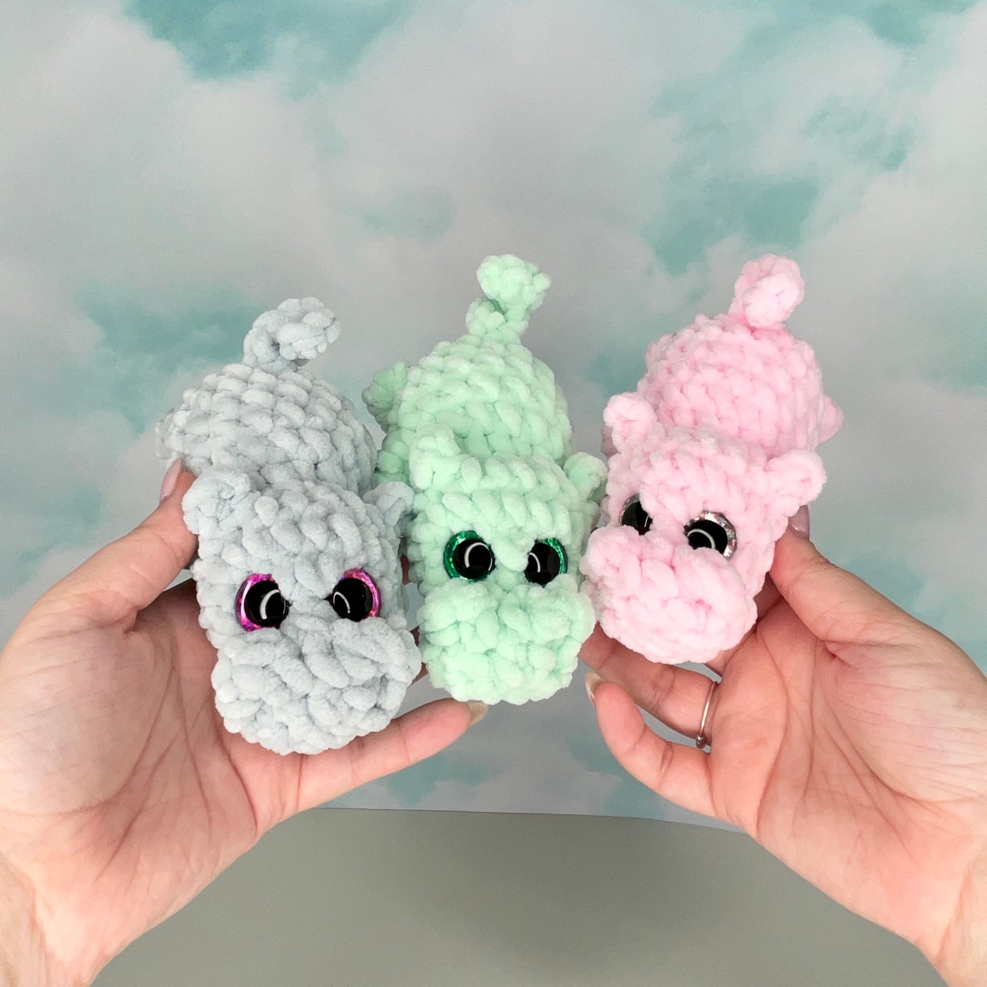 Digital Crochet Pattern Baby Hilda the Hippo- No Sew- Crochet Hippo ...